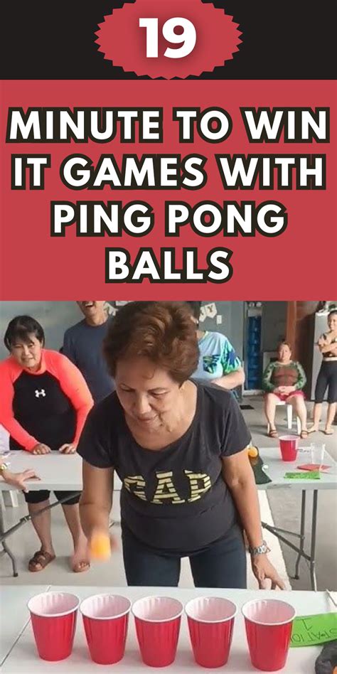 19 Hilarious Minute to Win It Games with Ping Pong Balls for Epic .